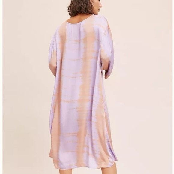NWOT Anthropologie NorBlack NorWhite Sonne Tie Dye Pullover Kaftan Tunic Dress - Picture 2 of 12